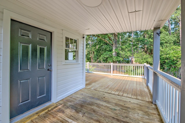 208 State St, Walterboro, SC 29488 - view of wooden terrace
