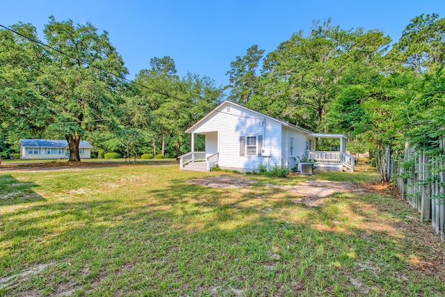 208 State St, Walterboro, SC 29488 - rear view of property featuring central AC unit