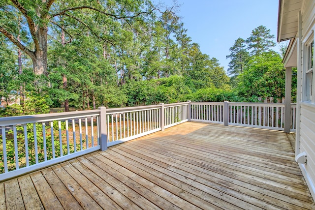 208 State St, Walterboro, SC 29488 - view of wooden terrace