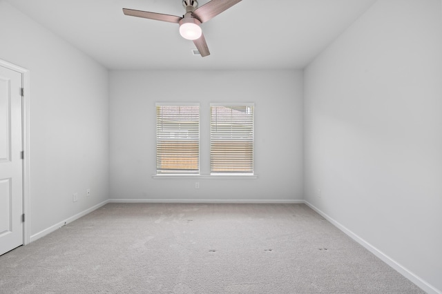 209 Country Gate Ln, Summerville, SC 29485 - spare room featuring carpet flooring, ceiling fan, and baseboards