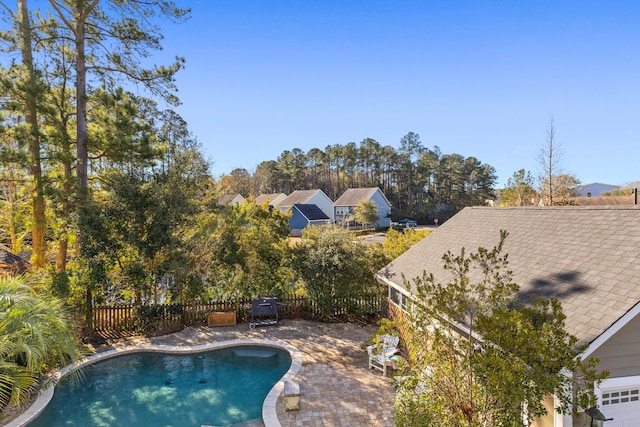 view of pool with a patio area