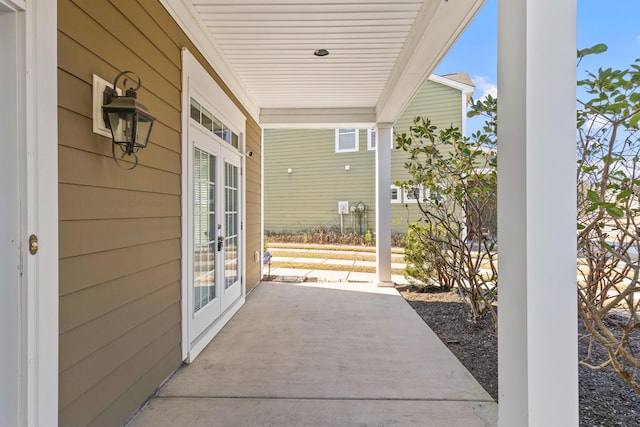 view of patio / terrace with french doors