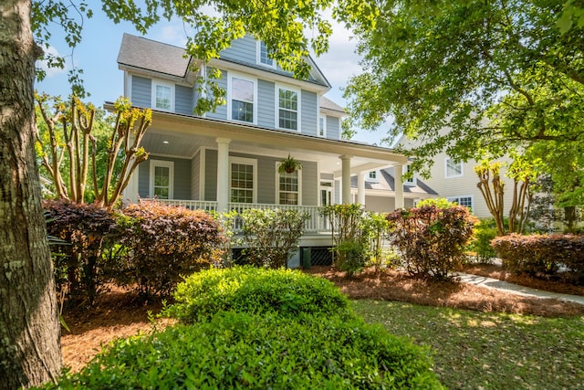1977 Pierce St, Charleston, SC 29492 - rear view of property with a porch