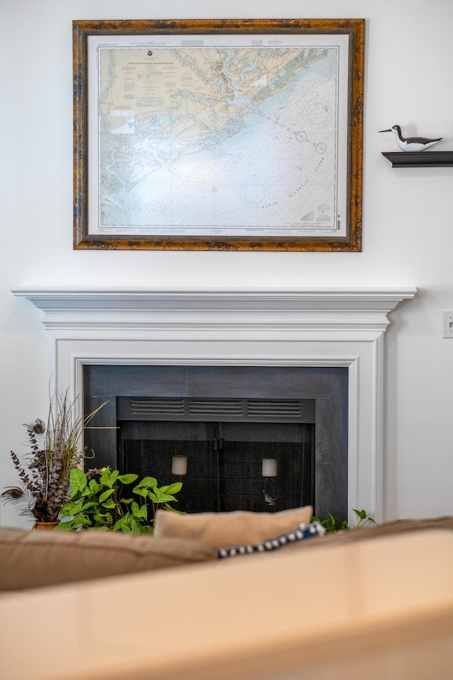 1977 Pierce St, Charleston, SC 29492 - details with a fireplace