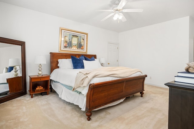 1977 Pierce St, Charleston, SC 29492 - bedroom with light colored carpet, baseboards, and a ceiling fan
