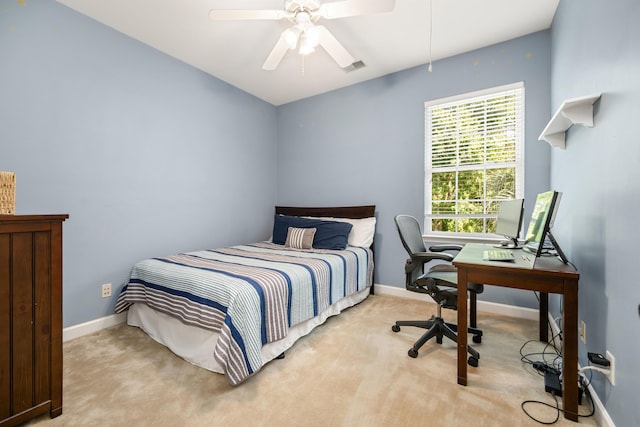 1977 Pierce St, Charleston, SC 29492 - bedroom featuring light colored carpet, baseboards, and ceiling fan