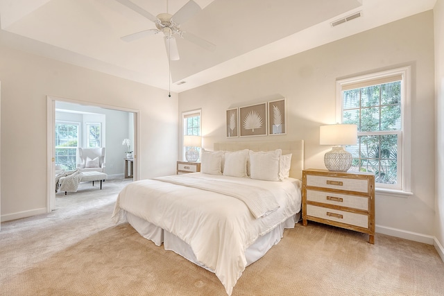 1148 Black Rush Cir, Mount Pleasant, SC 29466 - carpeted bedroom featuring baseboards and ceiling fan