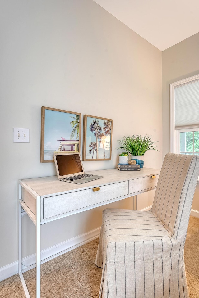 1148 Black Rush Cir, Mount Pleasant, SC 29466 - sitting room with carpet floors, an office area, and baseboards