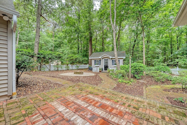 1148 Black Rush Cir, Mount Pleasant, SC 29466 - view of yard with an outbuilding and a patio area