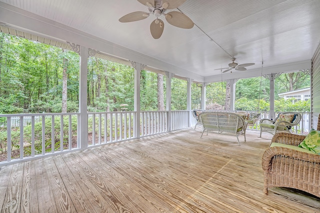 1148 Black Rush Cir, Mount Pleasant, SC 29466 - sunroom / solarium with ceiling fan