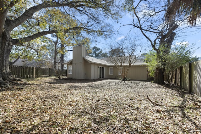 view of rear view of property