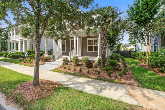 1363 Rivella Dr, Mount Pleasant, SC 29464 - view of front facade with covered porch