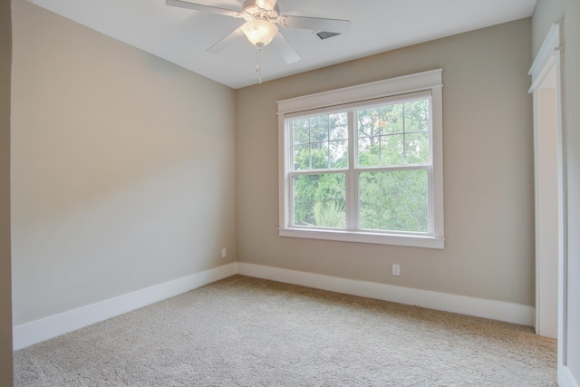 1363 Rivella Dr, Mount Pleasant, SC 29464 - carpeted empty room featuring baseboards and ceiling fan