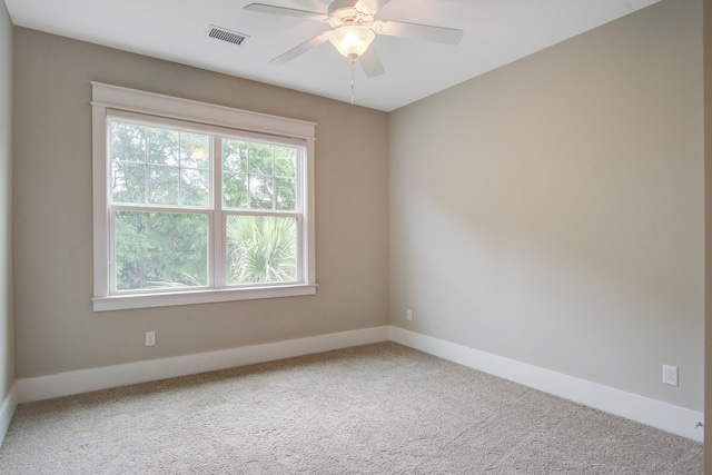1363 Rivella Dr, Mount Pleasant, SC 29464 - carpeted empty room featuring baseboards and a ceiling fan