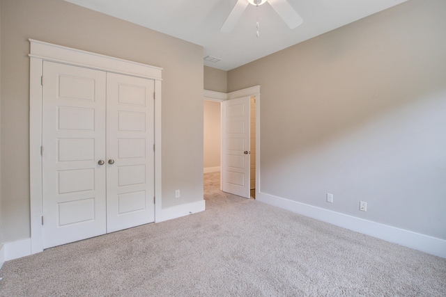 1363 Rivella Dr, Mount Pleasant, SC 29464 - unfurnished bedroom with carpet flooring, a closet, ceiling fan, and baseboards