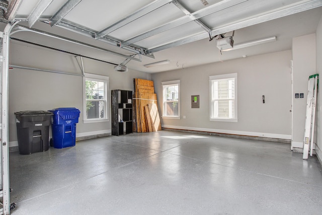 1363 Rivella Dr, Mount Pleasant, SC 29464 - garage featuring a garage door opener and electric panel
