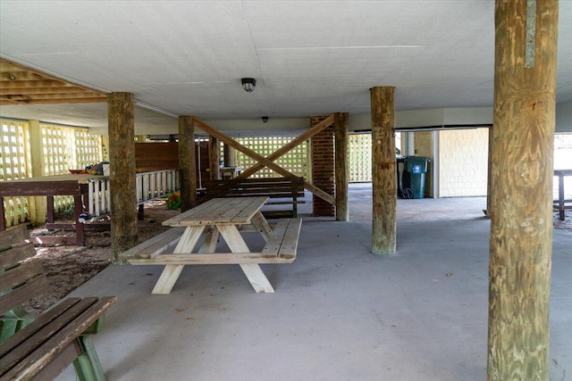 miscellaneous room featuring concrete flooring