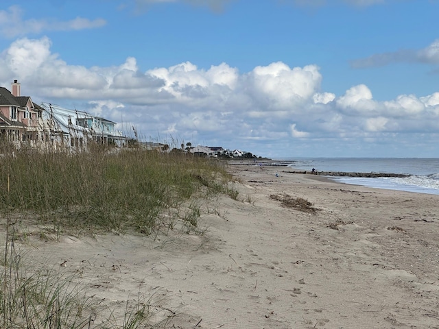 water view with a view of the beach