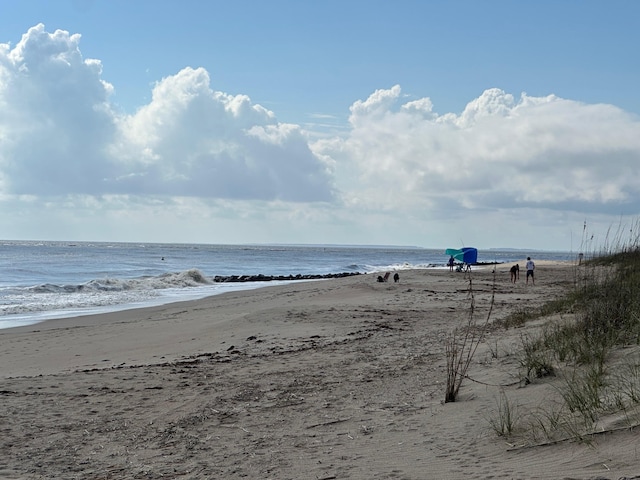 water view with a view of the beach