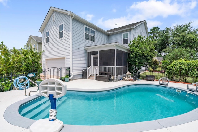 216 Foxbank Plantation Blvd, Moncks Corner, SC 29461 - view of pool featuring a sunroom and a patio area