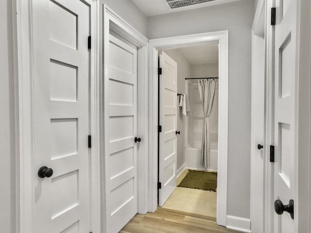 interior space featuring light hardwood / wood-style flooring