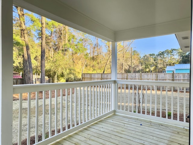 view of deck