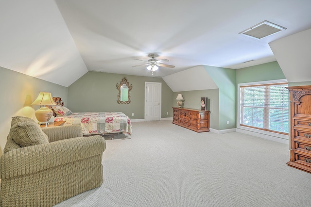 109 Waveney Cir, Goose Creek, SC 29445 - carpeted bedroom featuring lofted ceiling and a ceiling fan