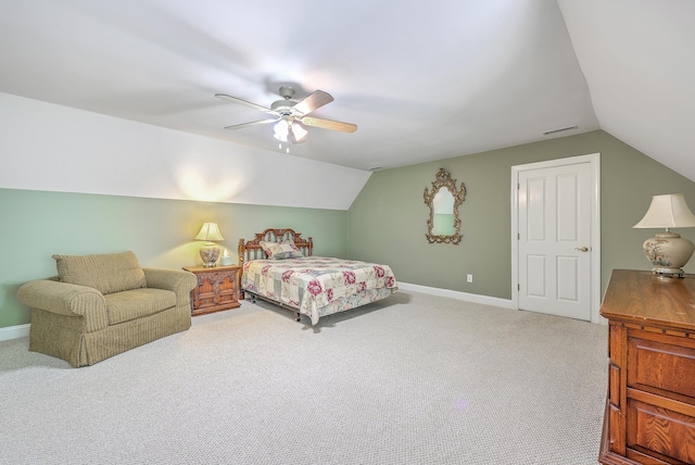 109 Waveney Cir, Goose Creek, SC 29445 - carpeted bedroom with lofted ceiling and a ceiling fan