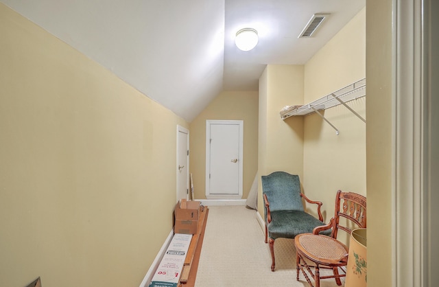 109 Waveney Cir, Goose Creek, SC 29445 - spacious closet featuring lofted ceiling and carpet floors