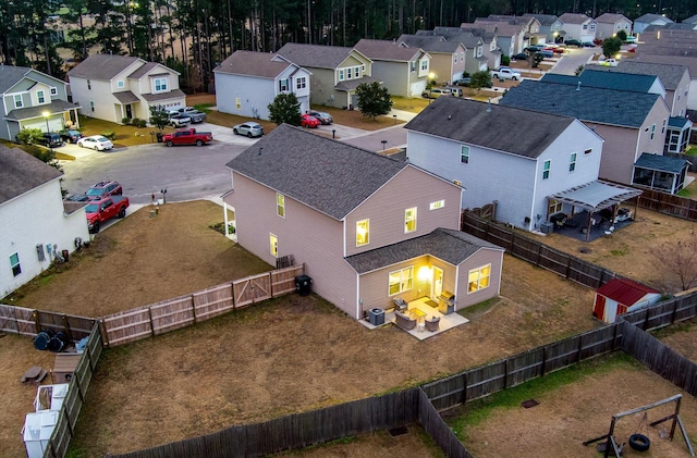 birds eye view of property