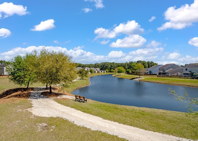 property view of water