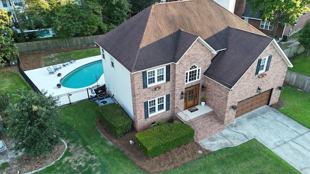 102 Six Point Ct, Goose Creek, SC 29445 - view from above of property with a pool area
