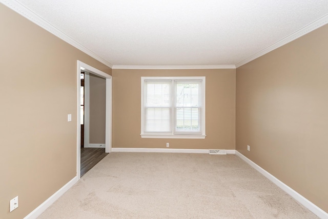 102 Six Point Ct, Goose Creek, SC 29445 - spare room with crown molding, light carpet, and baseboards