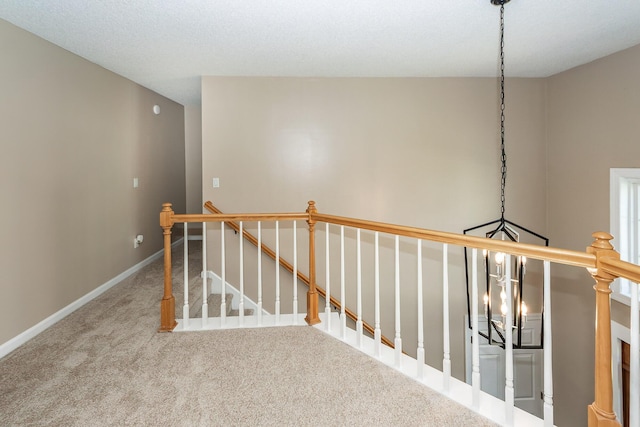 102 Six Point Ct, Goose Creek, SC 29445 - hall with an upstairs landing, carpet, and baseboards