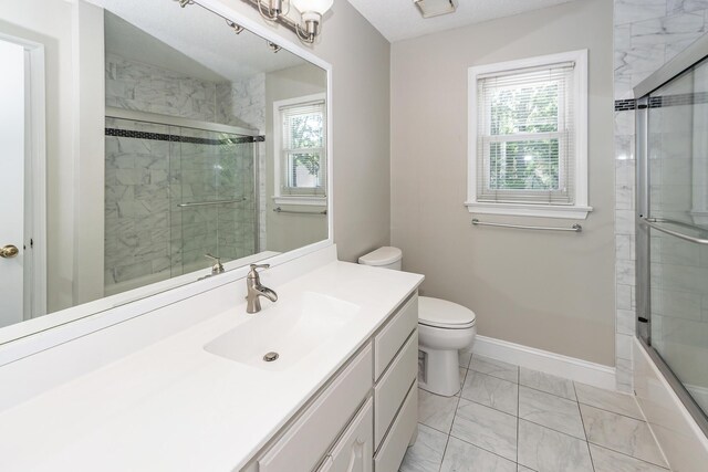 102 Six Point Ct, Goose Creek, SC 29445 - bathroom with healthy amount of natural light, marble finish flooring, toilet, and baseboards