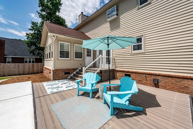 102 Six Point Ct, Goose Creek, SC 29445 - wooden deck with fence
