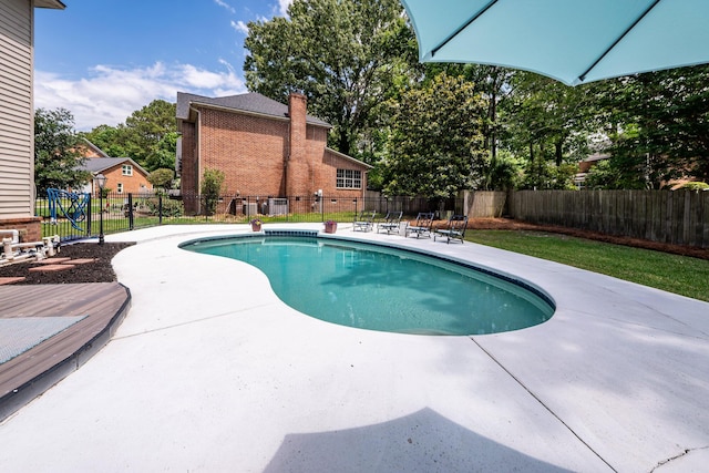 102 Six Point Ct, Goose Creek, SC 29445 - view of pool with a patio area and a fenced backyard