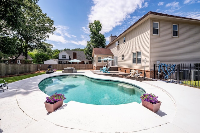 102 Six Point Ct, Goose Creek, SC 29445 - view of pool with a patio and a fenced backyard