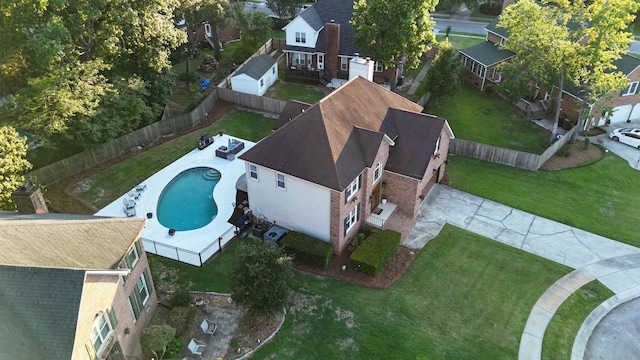 102 Six Point Ct, Goose Creek, SC 29445 - aerial perspective of suburban area featuring a pool area