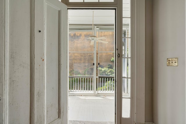 view of doorway to outside