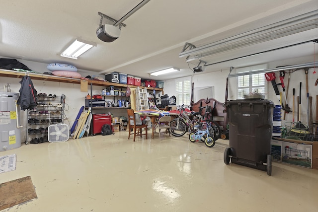 189 Fox Chase Dr, Goose Creek, SC 29445 - garage featuring electric water heater and a garage door opener