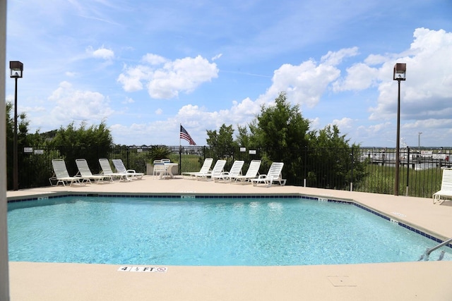 view of pool with a patio