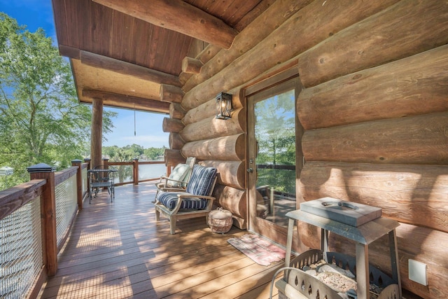 view of deck