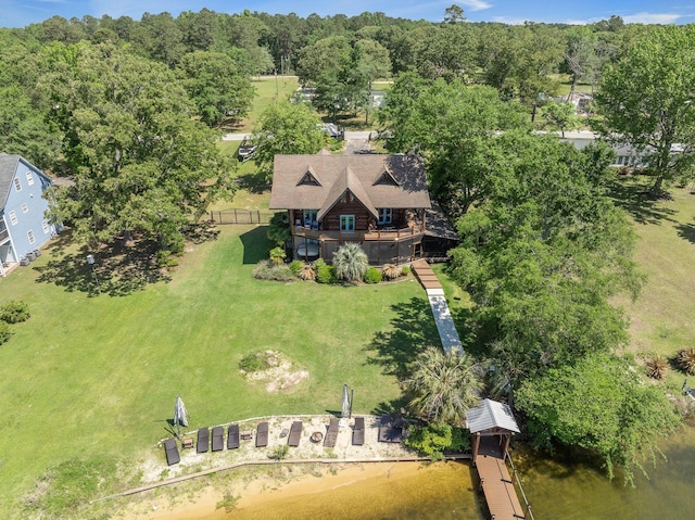 view from above of property