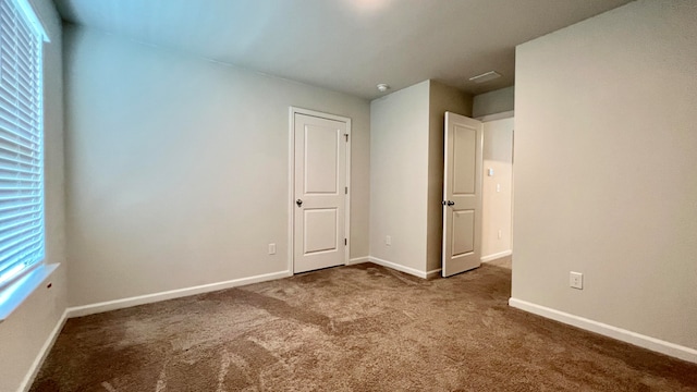 view of carpeted empty room