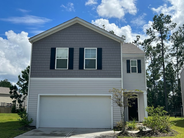 front facade featuring a garage