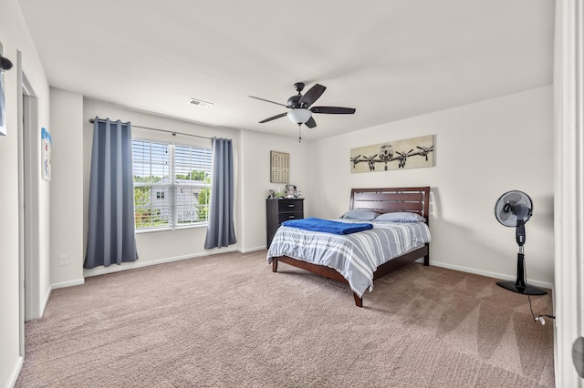 9009 Chato Ct, Summerville, SC 29483 - carpeted bedroom featuring baseboards and a ceiling fan