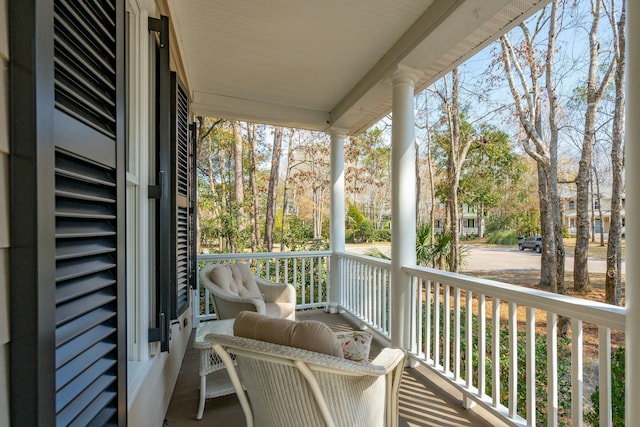 view of balcony