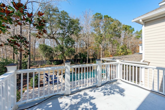 view of patio featuring an outdoor pool