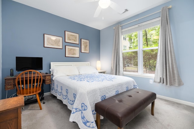 300 Bucksley Ln Unit 102, Charleston, SC 29492 - carpeted bedroom featuring baseboards and a ceiling fan
